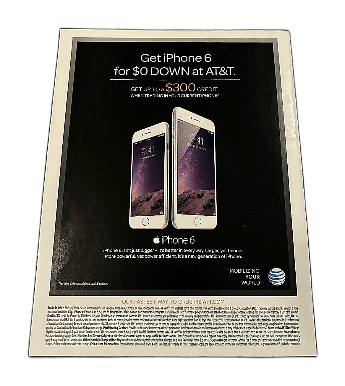 Apple iPhone 6 — AT&T Offer